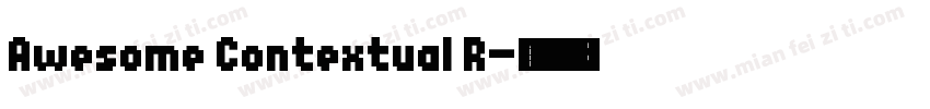 Awesome Contextual R字体转换